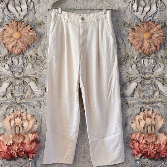 UNIQLO  WIDE LEG BAGGY JEANS SZ S - Picture 1 of 9